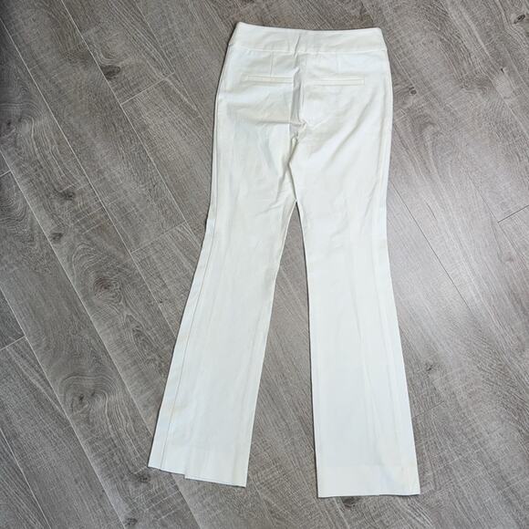 DEREK LAM 10 CROSBY Soft White Lucia Front Slit Trousers Women’s - Picture 11 of 12